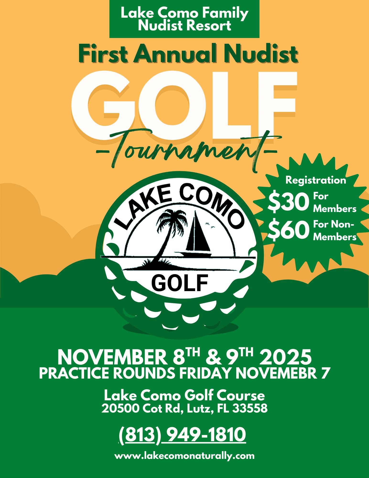 nude golf tournament